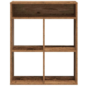 vidaXL Book Cabinet Old Wood 66x31x80 cm Engineered Wood