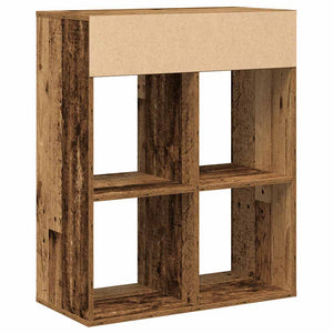 vidaXL Book Cabinet Old Wood 66x31x80 cm Engineered Wood