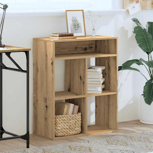 vidaXL Book Cabinet Artisan Oak 66x31x80 cm Engineered Wood