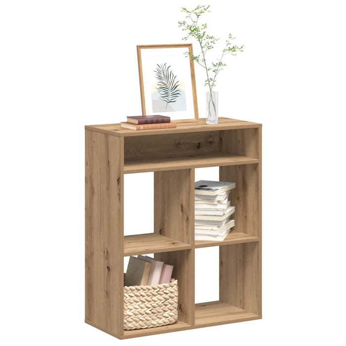 vidaXL Book Cabinet Artisan Oak 66x31x80 cm Engineered Wood