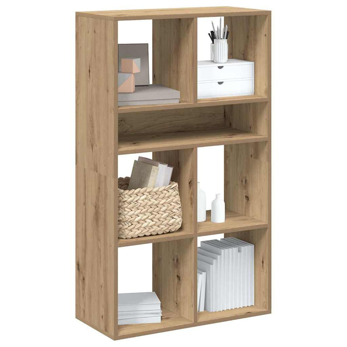 vidaXL Book Cabinet Artisan Oak 66x31x112 cm Engineered Wood