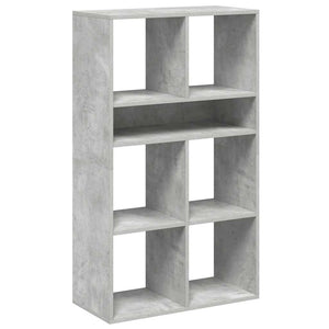 vidaXL Book Cabinet Concrete Grey 66x31x112 cm Engineered Wood