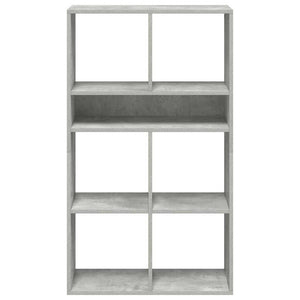 vidaXL Book Cabinet Concrete Grey 66x31x112 cm Engineered Wood