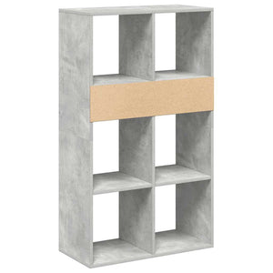 vidaXL Book Cabinet Concrete Grey 66x31x112 cm Engineered Wood