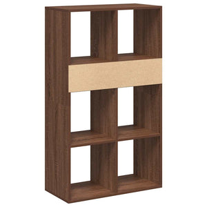 vidaXL Book Cabinet Brown Oak 66x31x112 cm Engineered Wood