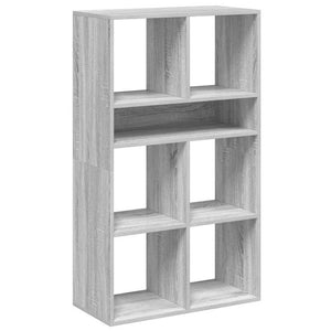 vidaXL Book Cabinet Grey Sonoma 66x31x112 cm Engineered Wood