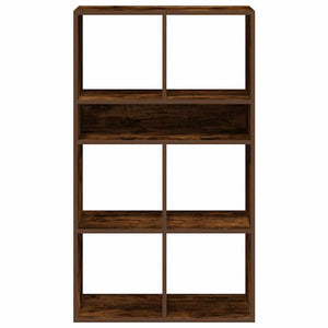 vidaXL Book Cabinet Smoked Oak 66x31x112 cm Engineered Wood