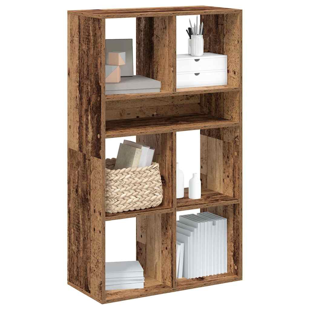 vidaXL Book Cabinet Old Wood 66x31x112 cm Engineered Wood