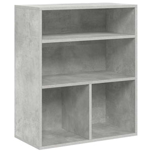 vidaXL Book Cabinet Concrete Grey 60x30x71.5 cm Engineered Wood