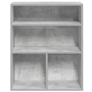 vidaXL Book Cabinet Concrete Grey 60x30x71.5 cm Engineered Wood