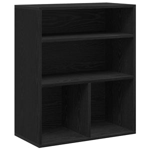 vidaXL Book Cabinet Black 60x30x71.5 cm Engineered Wood