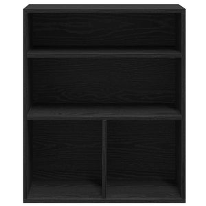 vidaXL Book Cabinet Black 60x30x71.5 cm Engineered Wood