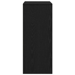 vidaXL Book Cabinet Black 60x30x71.5 cm Engineered Wood