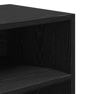 vidaXL Book Cabinet Black 60x30x71.5 cm Engineered Wood