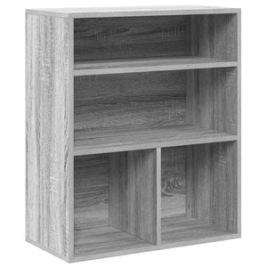 vidaXL Book Cabinet Grey Sonoma 60x30x71.5 cm Engineered Wood