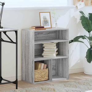 vidaXL Book Cabinet Grey Sonoma 60x30x71.5 cm Engineered Wood