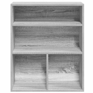 vidaXL Book Cabinet Grey Sonoma 60x30x71.5 cm Engineered Wood