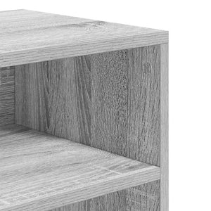 vidaXL Book Cabinet Grey Sonoma 60x30x71.5 cm Engineered Wood