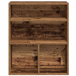 vidaXL Book Cabinet Old Wood 60x30x71.5 cm Engineered Wood