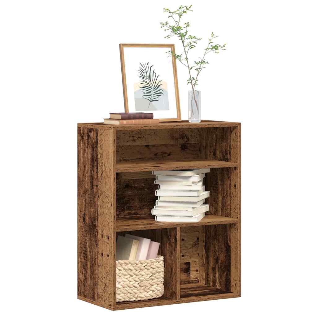 vidaXL Book Cabinet Old Wood 60x30x71.5 cm Engineered Wood