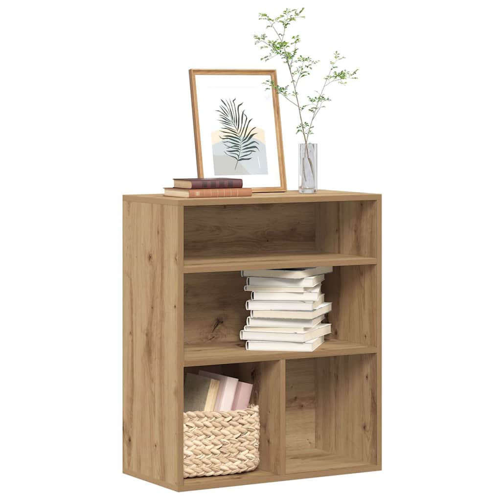 vidaXL Book Cabinet Artisan Oak 60x30x71.5 cm Engineered Wood