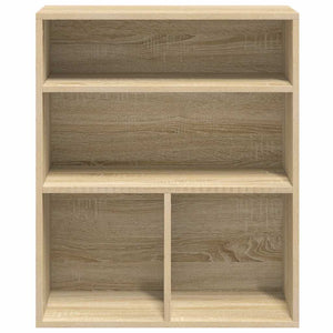 vidaXL Book Cabinet Sonoma Oak 60x30x71.5 cm Engineered Wood