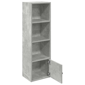 vidaXL Bookcase Concrete Grey 31x24x102 cm Engineered Wood