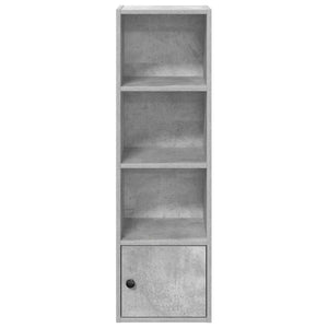 vidaXL Bookcase Concrete Grey 31x24x102 cm Engineered Wood