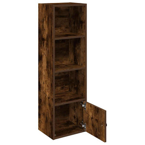 vidaXL Bookcase Smoked Oak 31x24x102 cm Engineered Wood