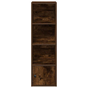 vidaXL Bookcase Smoked Oak 31x24x102 cm Engineered Wood