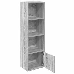 vidaXL Bookcase Grey Sonoma 31x24x102 cm Engineered Wood