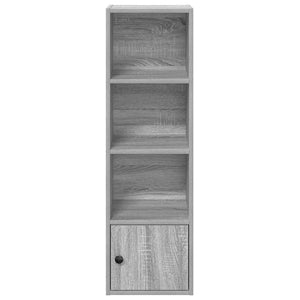 vidaXL Bookcase Grey Sonoma 31x24x102 cm Engineered Wood