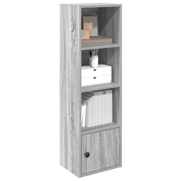 vidaXL Bookcase Grey Sonoma 31x24x102 cm Engineered Wood