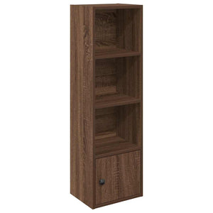 vidaXL Bookcase Brown Oak 31x24x102 cm Engineered Wood