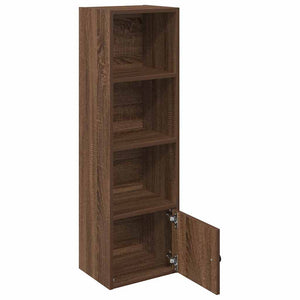 vidaXL Bookcase Brown Oak 31x24x102 cm Engineered Wood