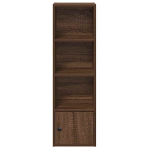 vidaXL Bookcase Brown Oak 31x24x102 cm Engineered Wood