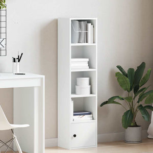 vidaXL Bookcase White 31x24x127 cm Engineered Wood