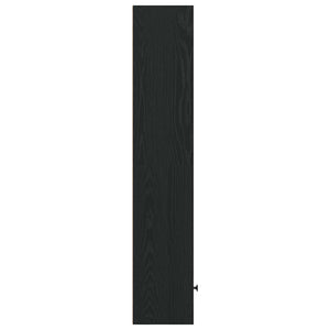 vidaXL Bookcase Black Oak 31x24x127 cm Engineered Wood