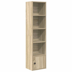 vidaXL Bookcase Sonoma Oak 31x24x127 cm Engineered Wood