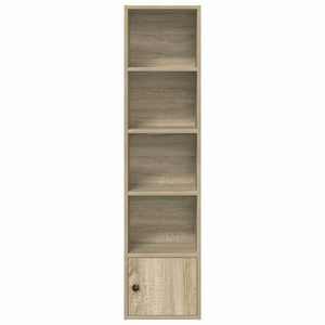 vidaXL Bookcase Sonoma Oak 31x24x127 cm Engineered Wood