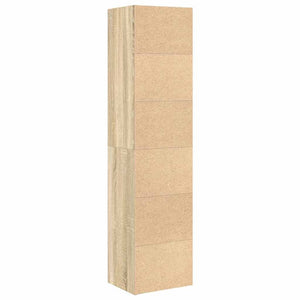 vidaXL Bookcase Sonoma Oak 31x24x127 cm Engineered Wood