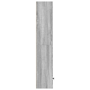 vidaXL Bookcase Grey Sonoma 31x24x127 cm Engineered Wood