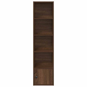 vidaXL Bookcase Brown Oak 31x24x127 cm Engineered Wood