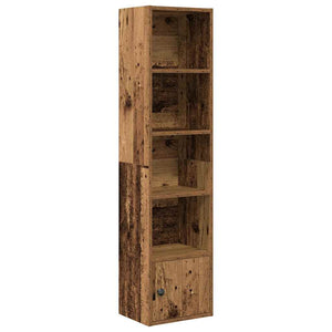 vidaXL Bookcase Old Wood 31x24x127 cm Engineered Wood