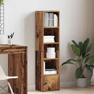 vidaXL Bookcase Old Wood 31x24x127 cm Engineered Wood