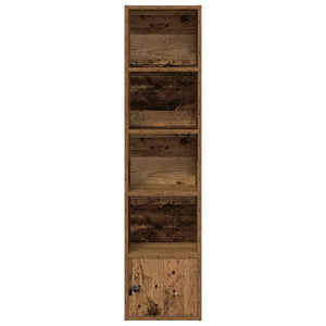 vidaXL Bookcase Old Wood 31x24x127 cm Engineered Wood