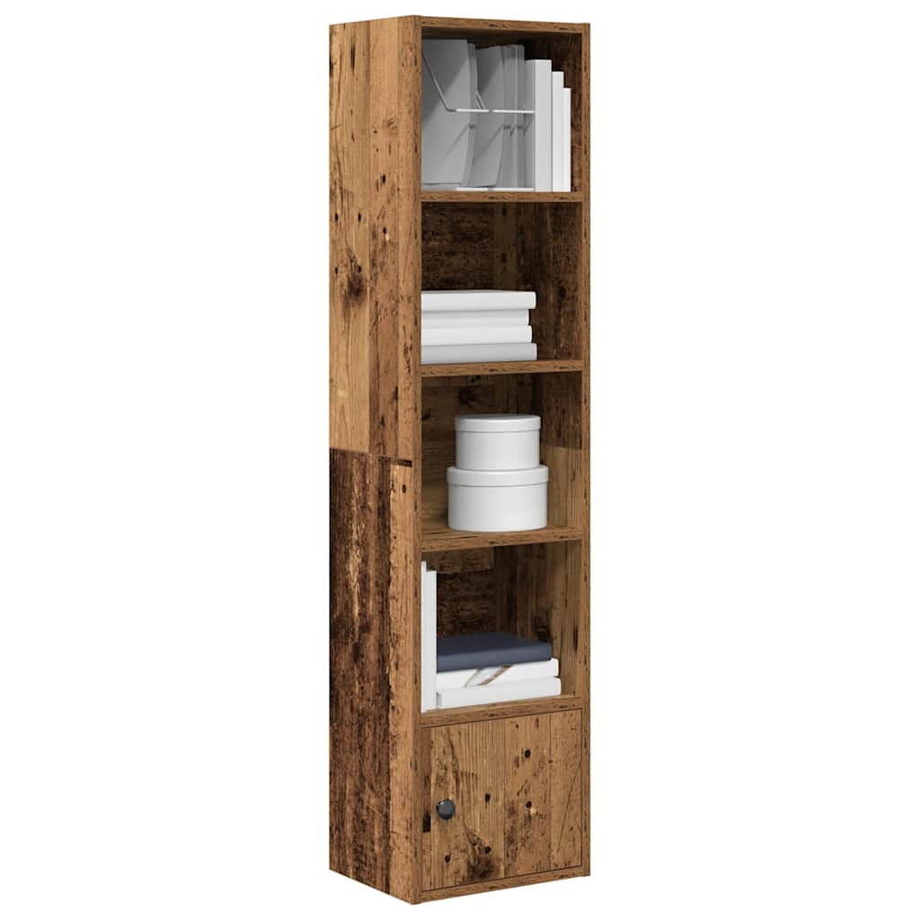 vidaXL Bookcase Old Wood 31x24x127 cm Engineered Wood