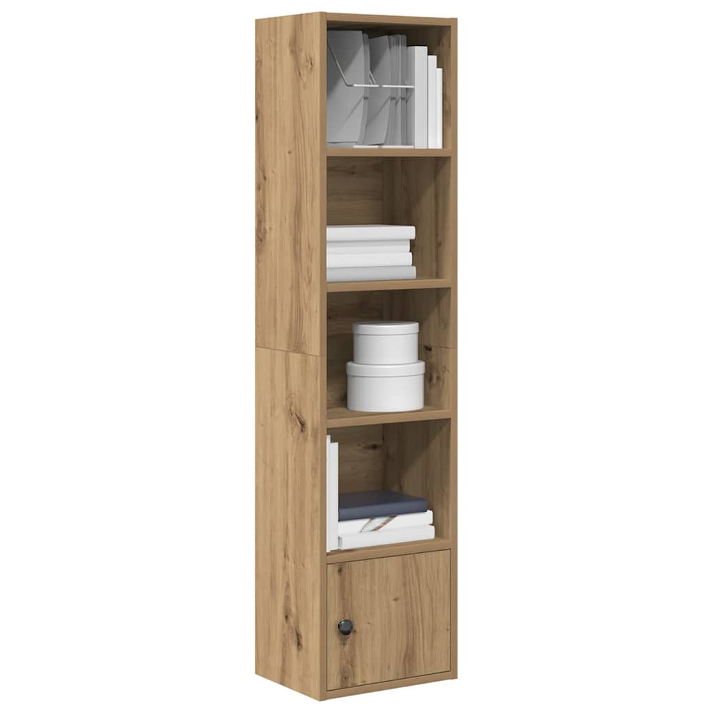 vidaXL Bookcase Artisan Oak 31x24x127 cm Engineered Wood