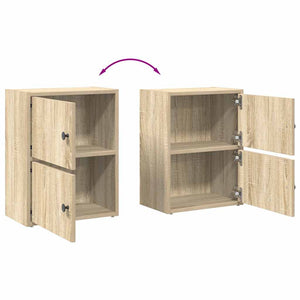 vidaXL Bookcase Sonoma Oak 40x24x52 cm Engineered Wood