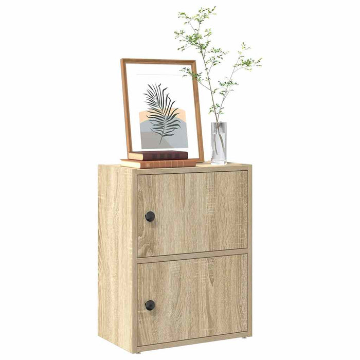 vidaXL Bookcase Sonoma Oak 40x24x52 cm Engineered Wood